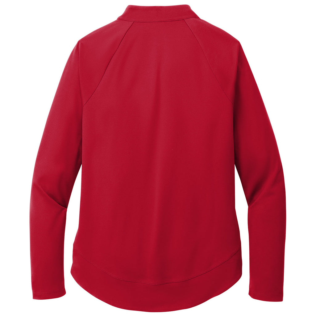 Port Authority Women's Rich Red C-FREE Cypress 1/4 Zip