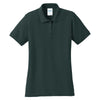 Port & Company Women's Dark Green Core Blend Pique Polo