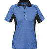 Stormtech Women's Azure Blue/Black Catalina Performance Polo