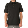 LinkSoul Men's Black Heather Anza Drytech Short Sleeve Knit Polo