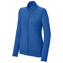 Sport-Tek Women's True Royal Sport-Wick Stretch Full-Zip Cadet Jacket