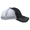 AHEAD Black/White Chino Twill Mesh Back Cap