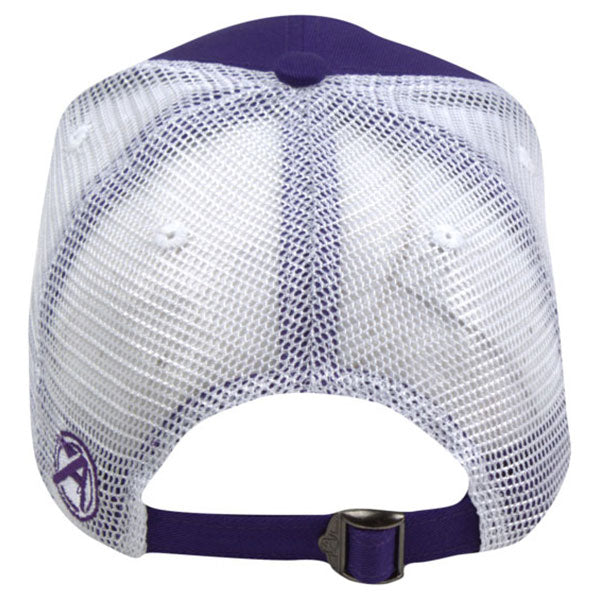 AHEAD Violet/White Chino Twill Mesh Back Cap