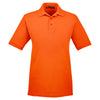 Harriton Men's Team Orange 6 oz. Ringspun Cotton Pique Short-Sleeve Polo