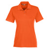 Harriton Women's Team Orange 6 oz. Ringspun Cotton Pique Short-Sleeve Polo