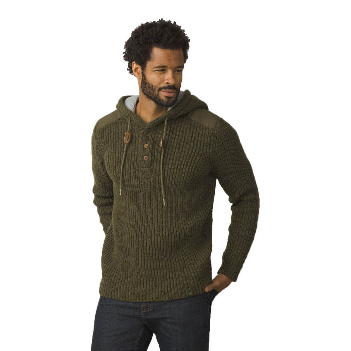 Prana henley shop hooded sweater