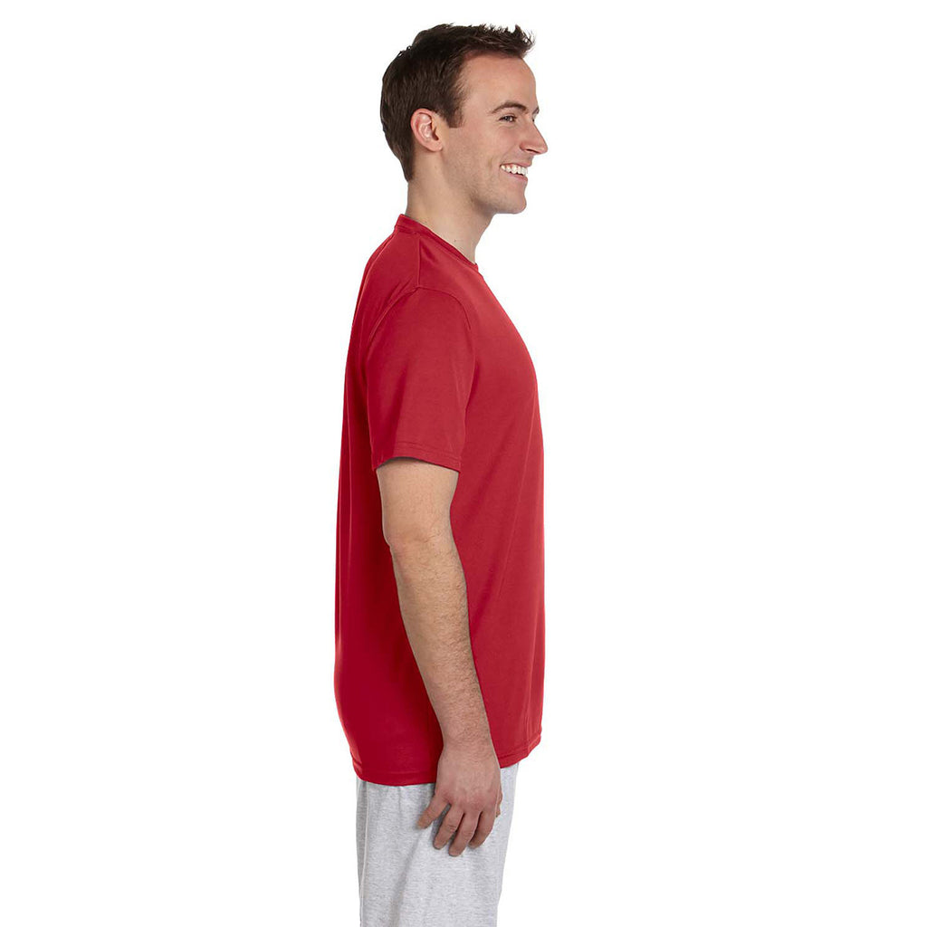 Harriton Men's Red 4.2 oz. Athletic Sport T-Shirt