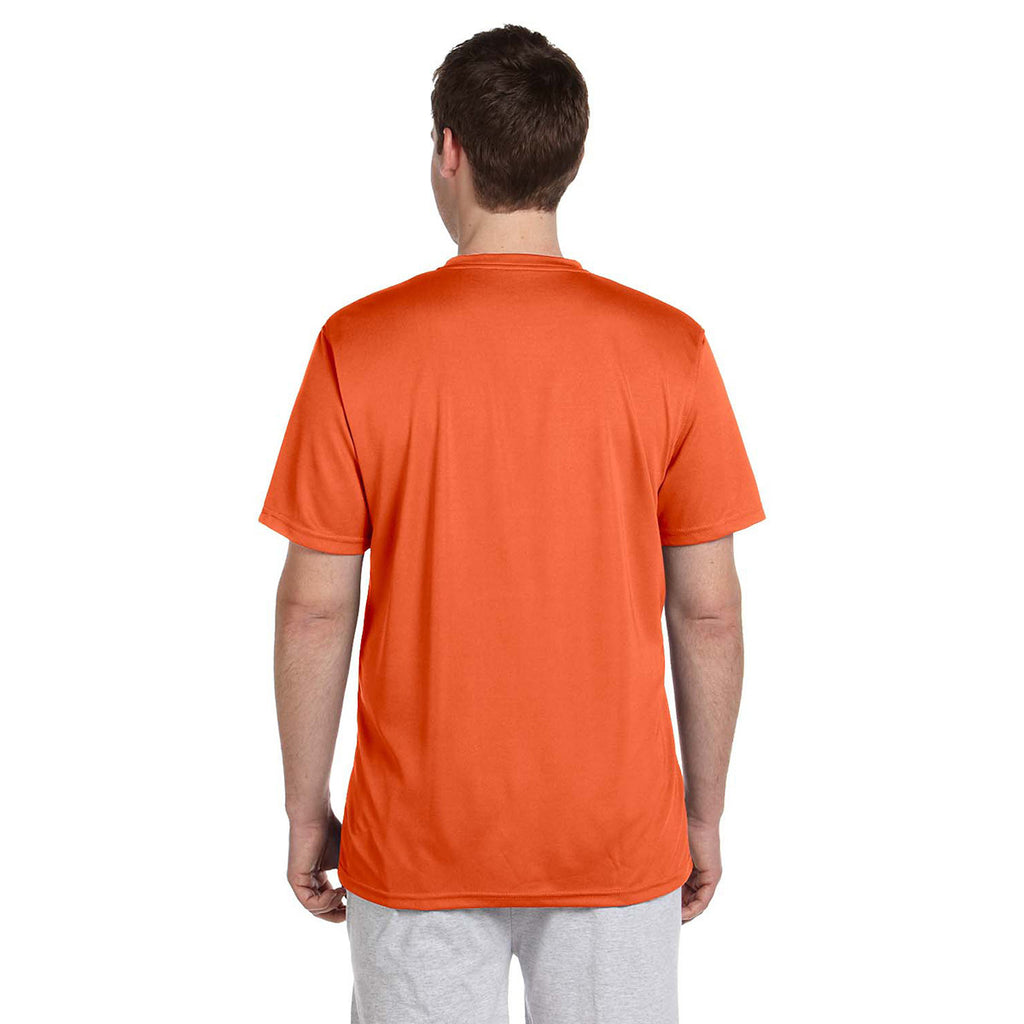 Harriton Men's Team Orange 4.2 oz. Athletic Sport T-Shirt