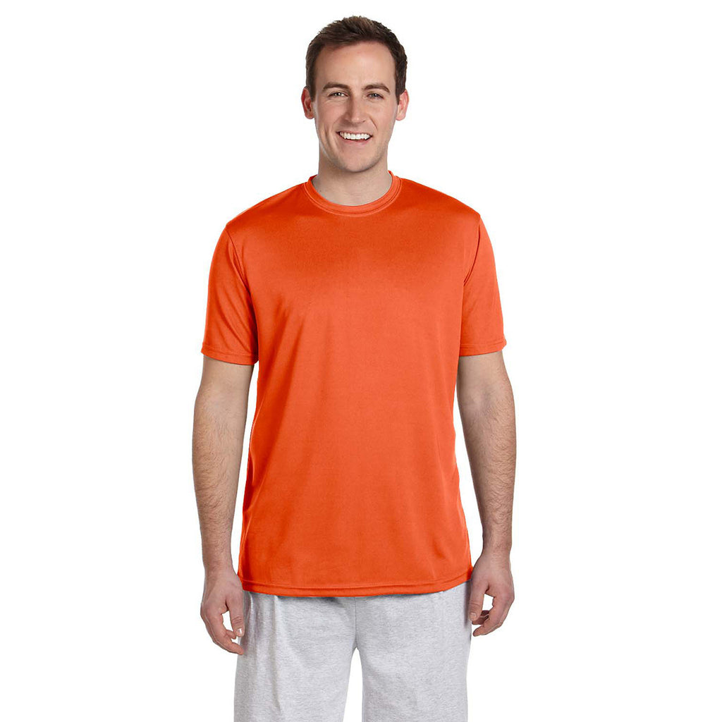 Harriton Men's Team Orange 4.2 oz. Athletic Sport T-Shirt