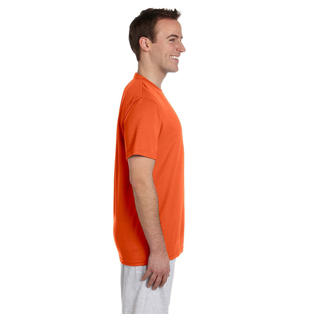 Harriton Men's Team Orange 4.2 oz. Athletic Sport T-Shirt