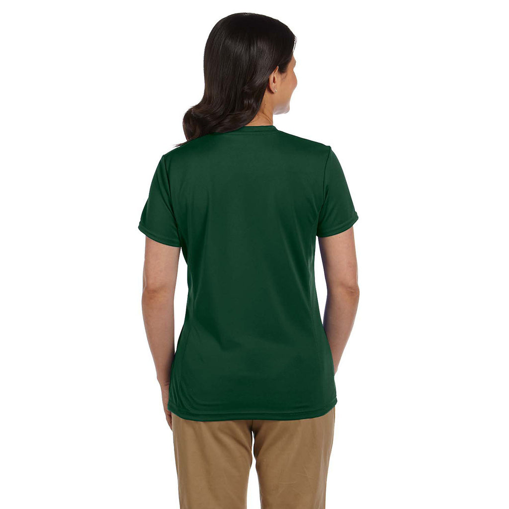 Harriton Women's Dark Green 4.2 oz. Athletic Sport T-Shirt