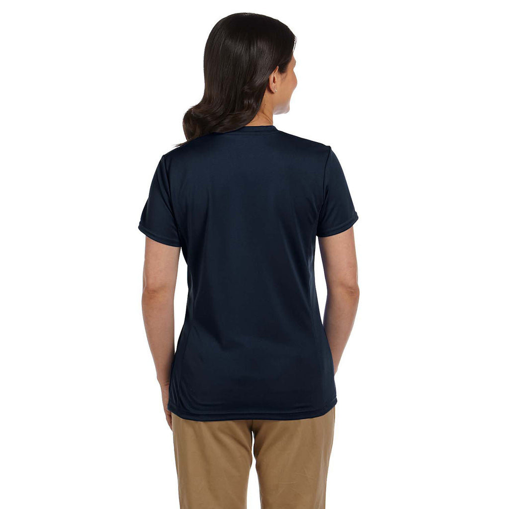 Harriton Women's Navy 4.2 oz. Athletic Sport T-Shirt