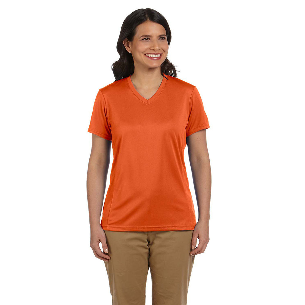 Harriton Women's Team Orange 4.2 oz. Athletic Sport T-Shirt