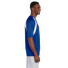 Harriton Men's True Royal/White 4.2 oz. Athletic Sport Colorblock T-Shirt