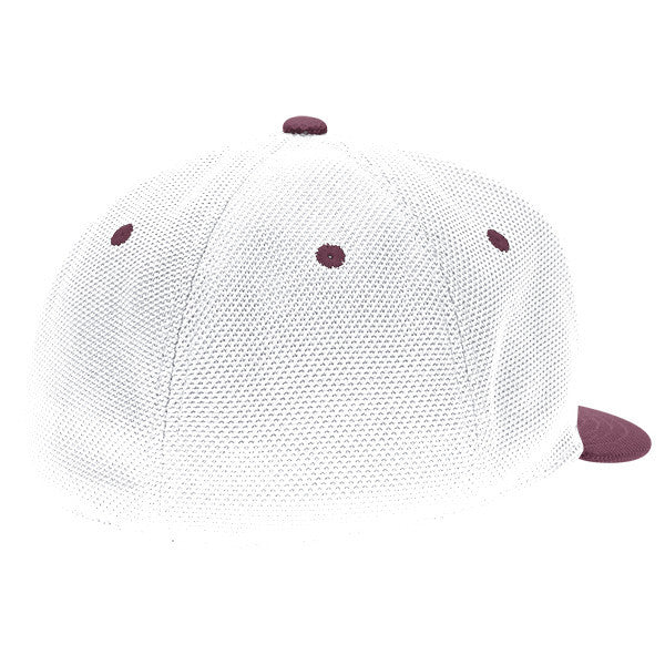 adidas Men's Maroon Mesh Flat Visor Flex