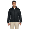 Harriton Men's Black Essential Polyfill Jacket