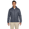 Harriton Men's Graphite Essential Polyfill Jacket