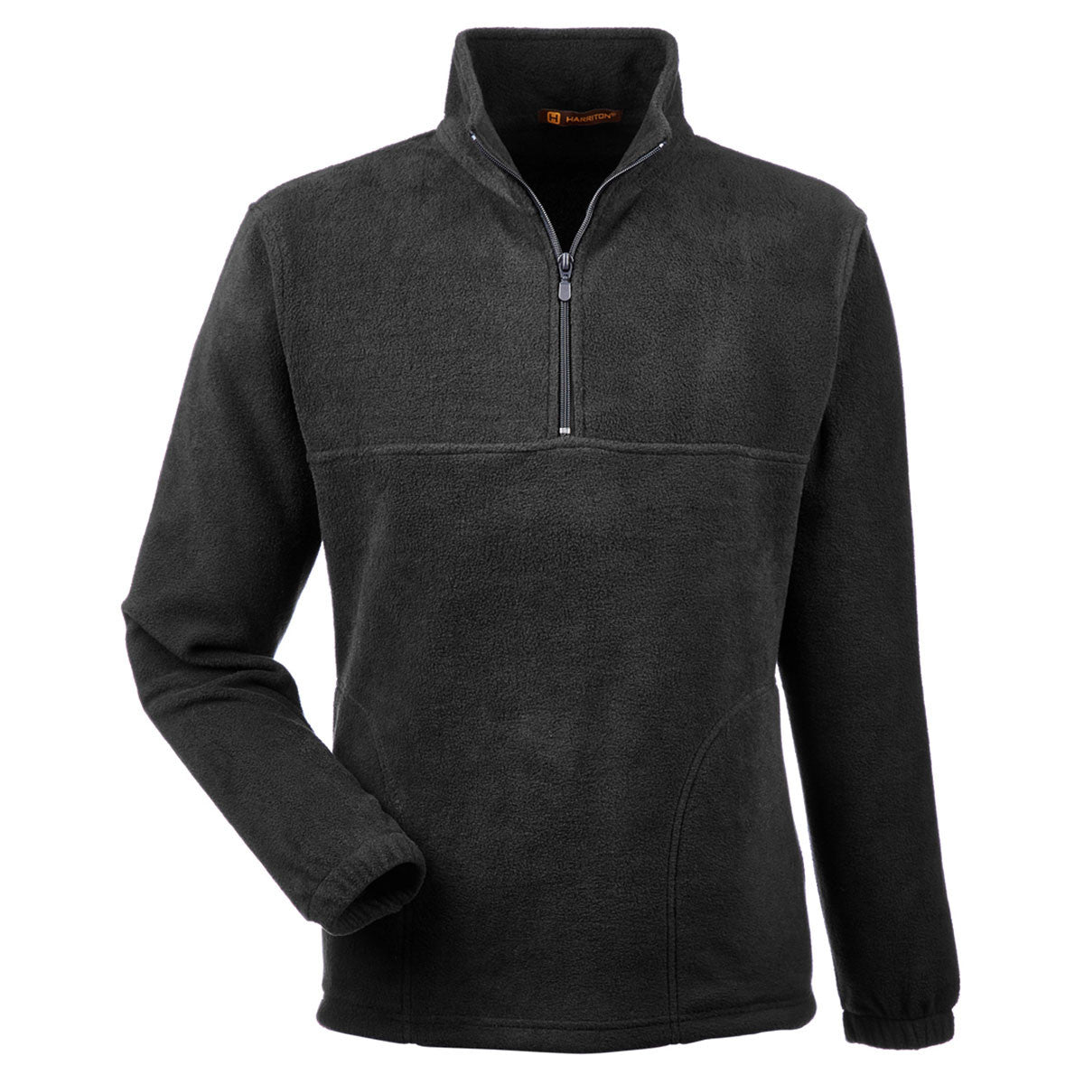 Harriton Quarter-Zip Fleece Pullover - Black - S 8 oz. Quarter-Zip Fleece  Pullover at  Women's Coats Shop