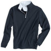 Peter Millar Men's Black Perth Stretch Loop Terry Quarter Zip