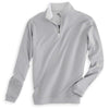 Peter Millar Men's British Grey Perth Stretch Loop Terry Quarter Zip