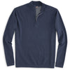 Peter Millar Men's Midnight Salisbury Cotton Poly Plaited Quarter Zip