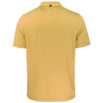 Cutter & Buck Men's College Gold/White Forge Eco Double Stripe Stretch Recycled Polo