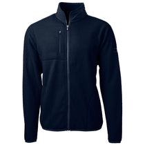 Cutter & Buck Men's Navy Blue Cascade Eco Sherpa Fleece Jacket