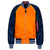 Alpha Industries Men's Emergency Orange/Blue/Black Reversable L-2B Raglan Flight Jacket