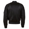 Alpha Industries Men's Black MA-1 Flex Slim Flight Jacket