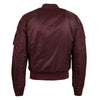 Alpha Industries Men's Maroon MA-1 Flex Slim Flight Jacket