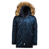 Alpha Industries Men's Replica Blue/Orange N-3B Slim Parka