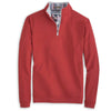 Peter Millar Men's Red Perth Stretch Loop Terry Quarter Zip