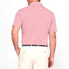 Peter Millar Men's Cape Red/White Dewey Seaside Stripe Polo