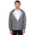 American Apparel Unisex Peppered Grey Salt And Pepper Hooded Zip Sweatshirt