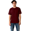 Next Level Unisex Maroon Ideal Heavyweight Cotton Crewneck T-Shirt