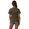 Next Level Unisex Military Green Ideal Heavyweight Cotton Crewneck T-Shirt