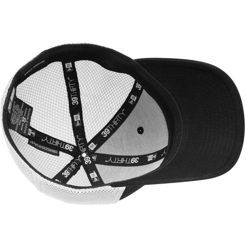 New Era Blank Custom 39THIRTY Stretch-Fitted Cap (BLK, S/M) at