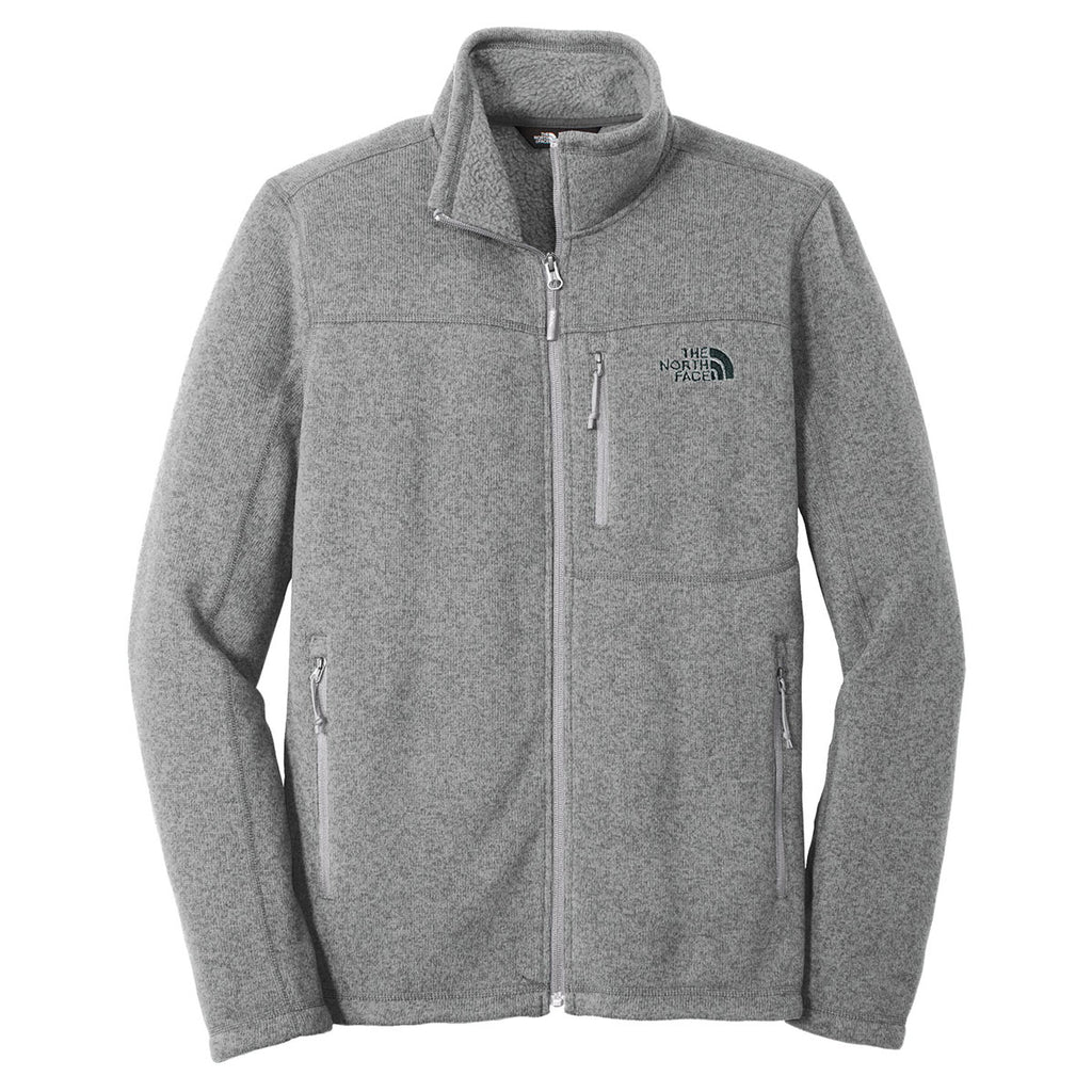 The North Face Men's Medium Grey Heather Sweater Fleece Jacket | Merch