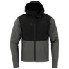 The North Face Men's Asphalt Grey Castle Rock Hooded Soft Shell Jacket