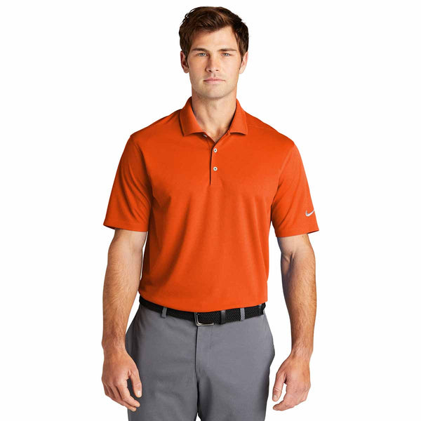 Custom Logo Nike Men's Brilliant Orange Dri-FIT Micro Pique 2.0 Polo