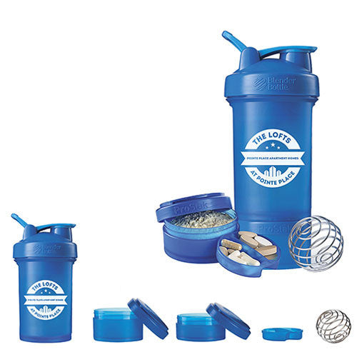 BlenderBottle Blue Prostak Bottle 22oz