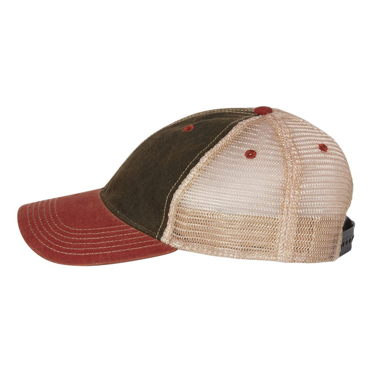 3CR Eagle Troop Legacy Dad Hat OSFA / Legacy Black/Cardinal/Khaki Mesh