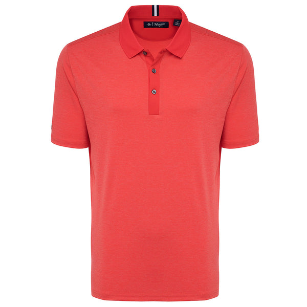 Original Penguin Men's High Risk Red Heather Intarsia Heathered Polo