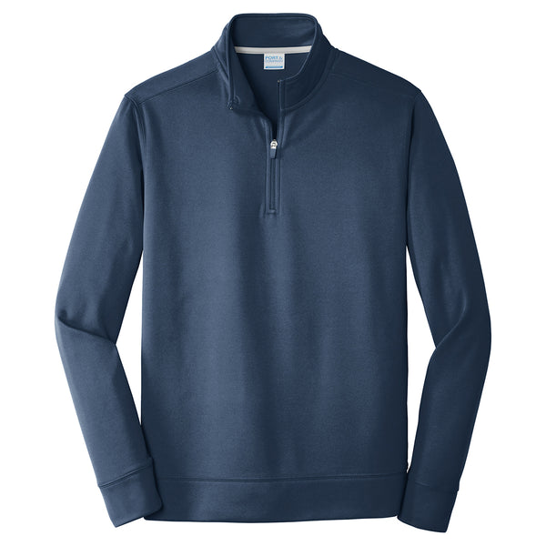 Port & Company Men's Deep Navy Performance Fleece 1/4-Zip Pullover Swe