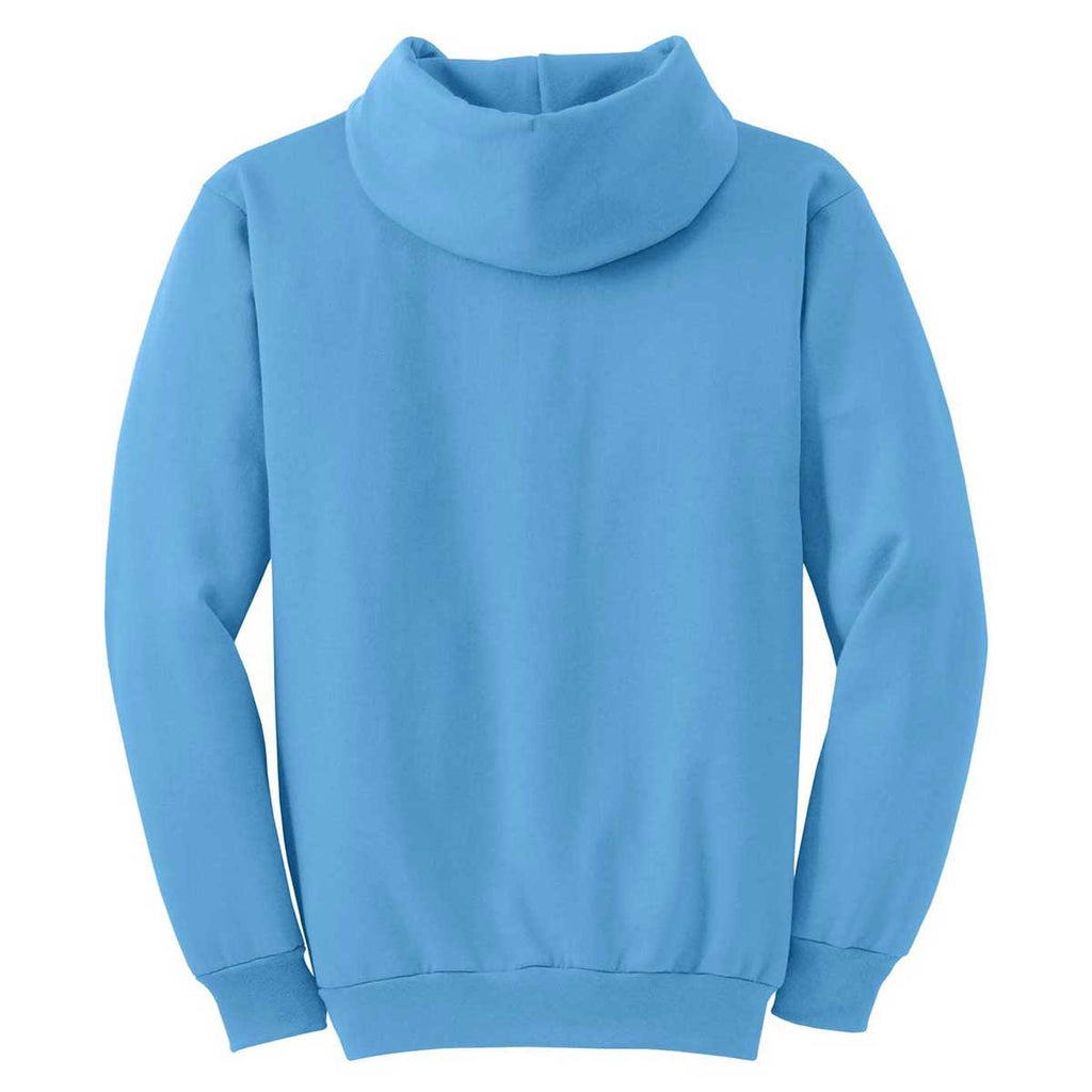 Port & Company Men's Aquatic Blue Core Fleece Pullover Hooded Sweatshi