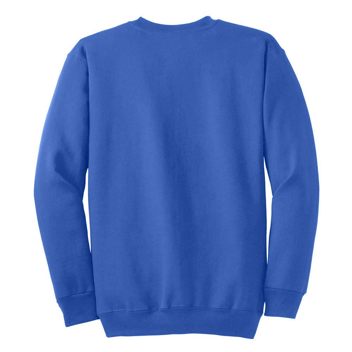 Embroidered Royal Blue Crew-neck Sweatshirt #998