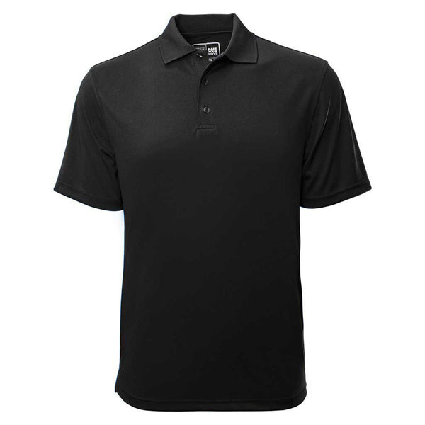 Levelwear Men's Black Helium II Polo