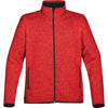 Stormtech Men's Red Heather Donegal Full Zip Jacket