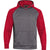 Under Armour Men's Carbon Heather/Red Storm AF Colorblock Hoodie