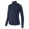 Russell Athletic Women's Navy Striated Quarter-Zip Pullover